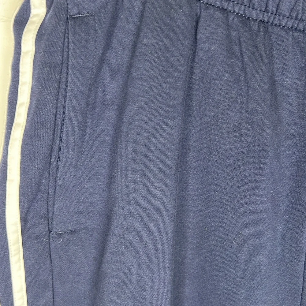 Adidas Navy and White 2XL Joggers